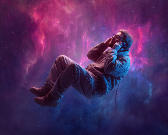 man on phone in space customer feedback